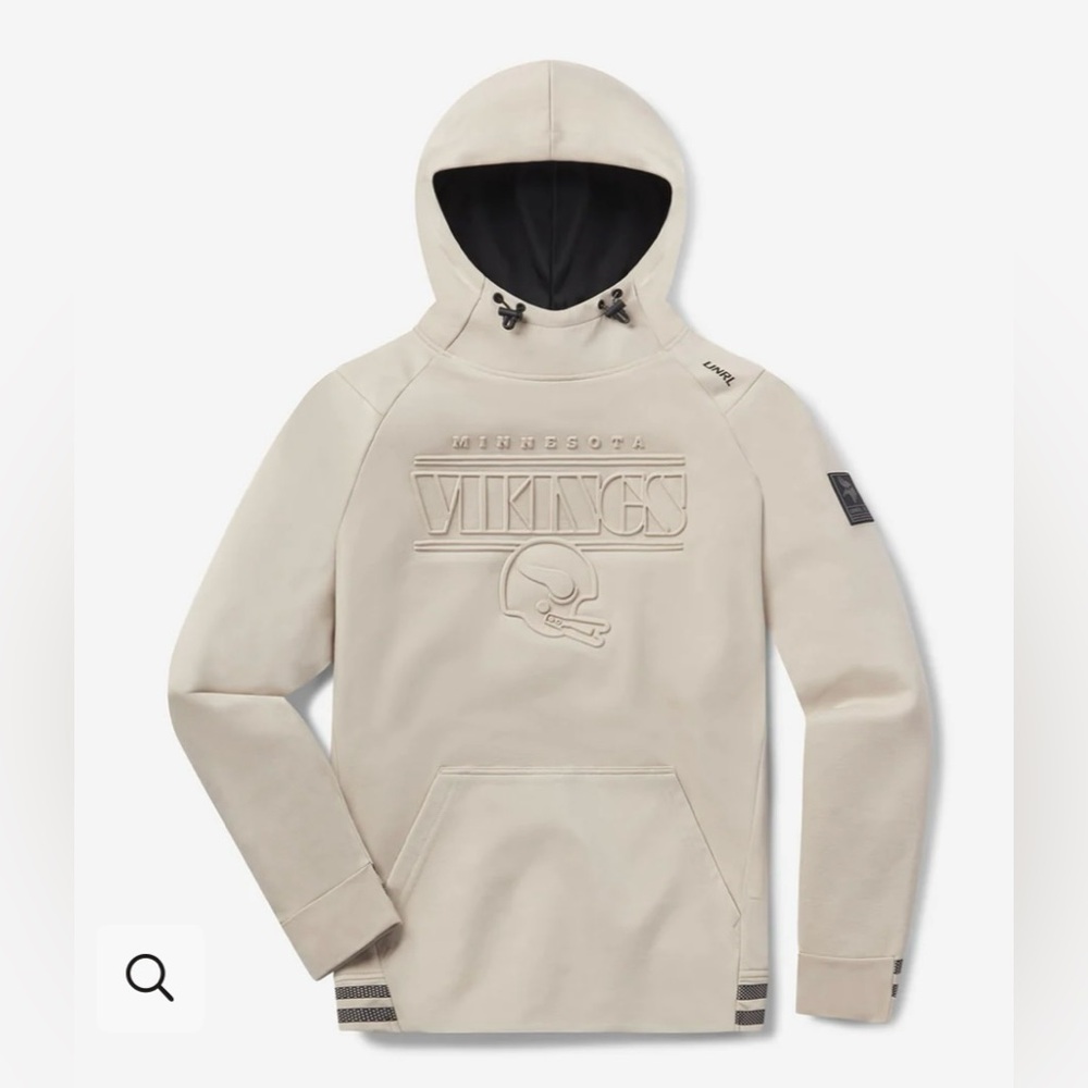 Minnesota Vikings Beige Pullover Hooded Sweatshirt